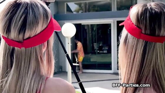 Fucking three sexy blonde lifeguards in training