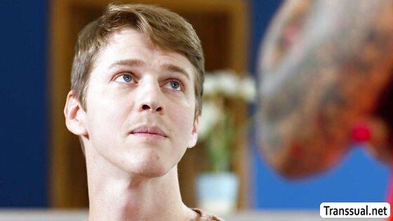 Horny TS stepmom calls stepson and fuck his ass