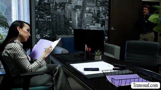 My horny boss wants me to fuck her wet asshole