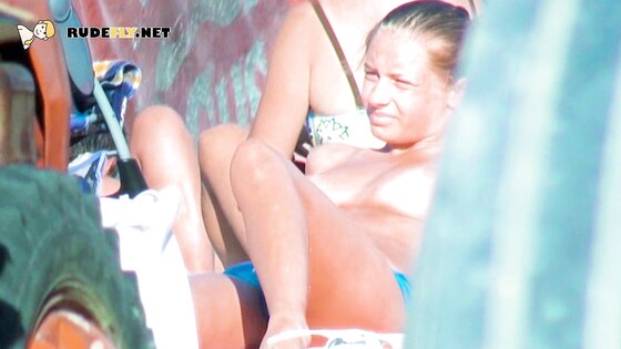 Hot teen nudist  tanning nude  naked at a nudist beach