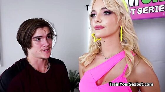 Discovering sexy blonde beach bots nasty features