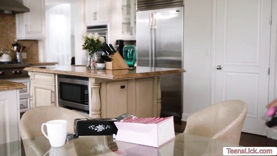 Gorgeous brunette strap on her horny friend