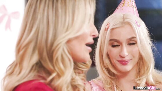 Stepmom squirting on stepdaughters face