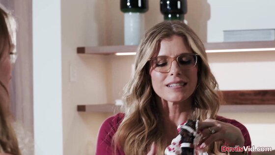 Milf fucks both stepson and stepdaughter