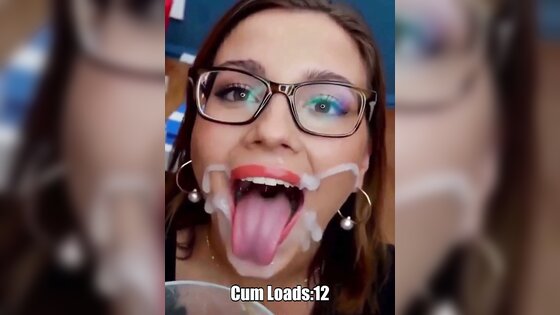 Busty JenKowski bukkake cumslut