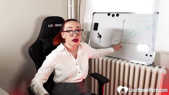 Hairy Secretary Spanked And Fucked