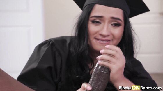 Teen babe shows stepdad she can suck bbc