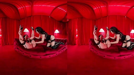 Hot Shemale Fucks Her Brunette Bitch