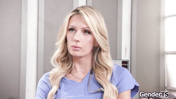 Busty shemale nurse lends a helping hand