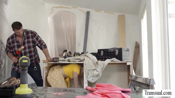 Letting my husbands worker fuck me in the ass