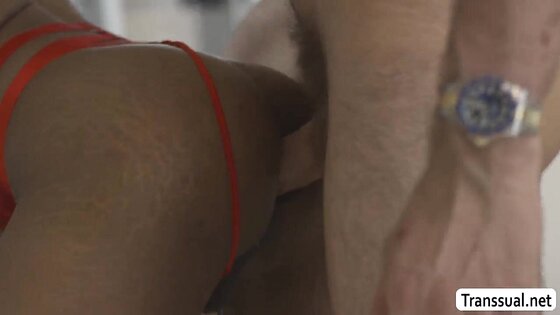 Enjoying the wet ass of my Busty TS ebony friend 2