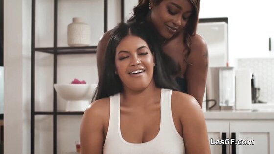 Ebony Couple Swap Turns to a Squirting Foursome