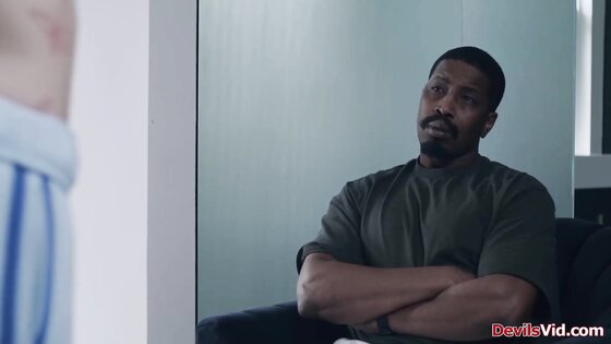 Blonde teen gets fucked by black stepdad