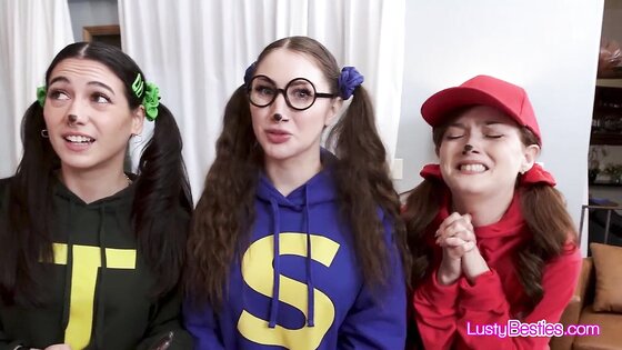 Slutty Trio Gets Caught Stealing Candy Then Gets Fucked