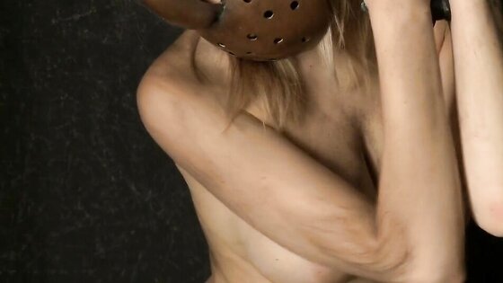 Blonde Slave Restraint Masturbation