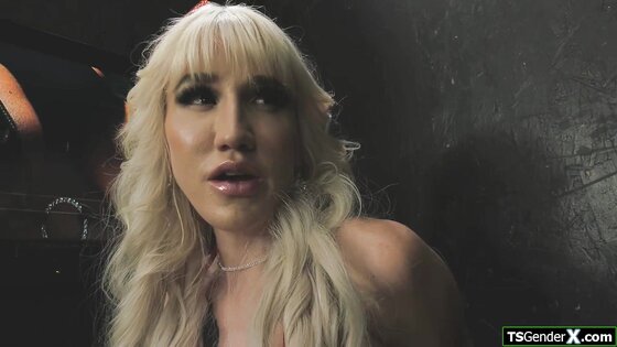 Suck my tgirl cock through the gloryhole