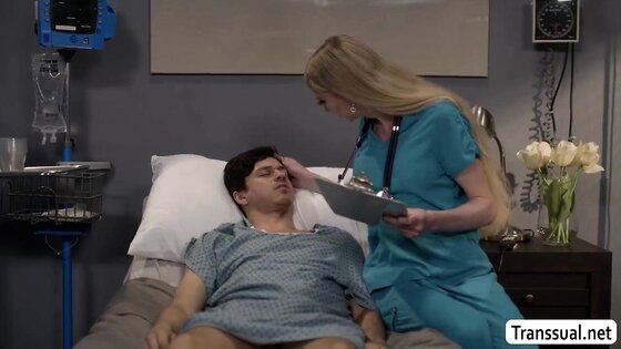 Giving my weak patient a blowjob to be strong