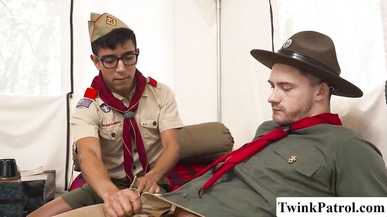 Scout Uniform Boys Get Hot and Heavy in Tent
