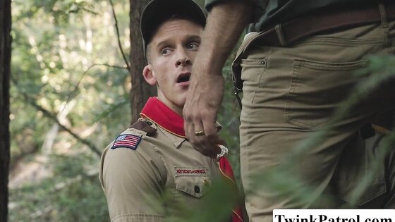 Scout Masters and students are having orgy in woods
