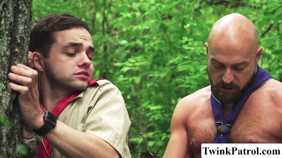 Twink scout having affair with his scout Master