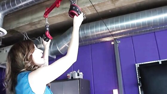 Blonde Mistress Plays Her Cute Slave