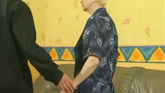 Hairy Blonde GrannyFucked With Bukkake