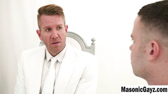 White Suit Daddy Gives Handjob