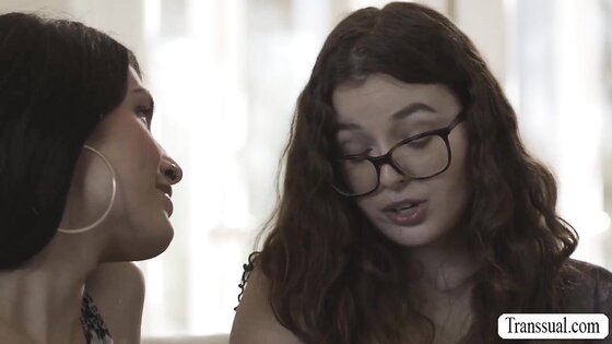 Nerd cisgender fucked by her friends TS GF