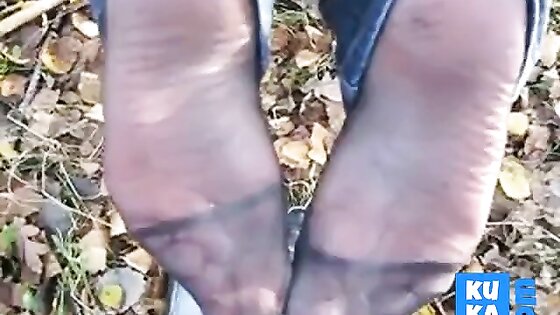 cum on german milf nylon soles