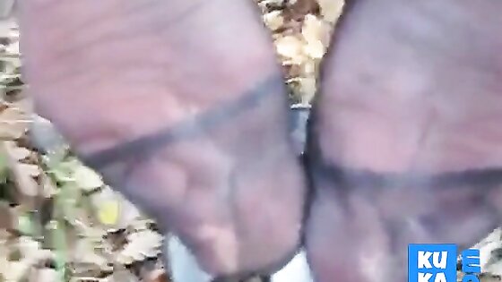 cum on german milf nylon soles