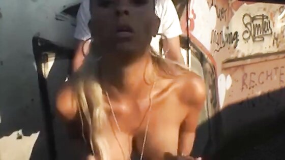 fucking hot blonde Outdoor-Sex