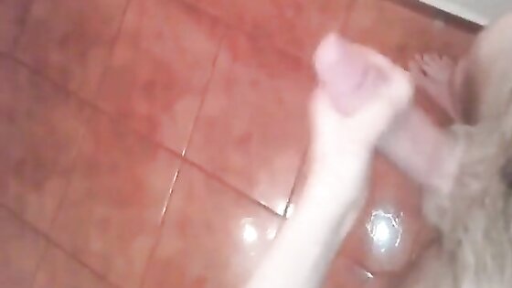 Handjob in Bathroom