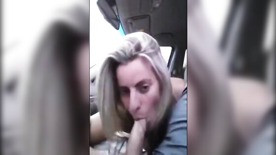 Amateur Blowjob on Car