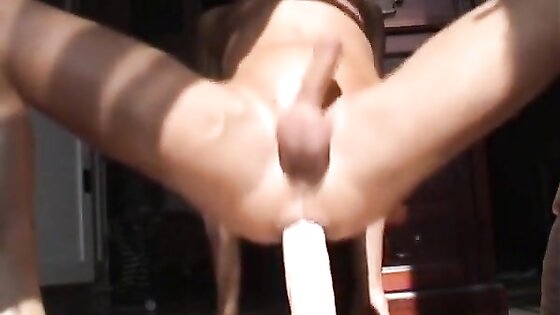 twink fucks huge dildos