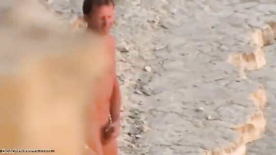 wanker at the beach