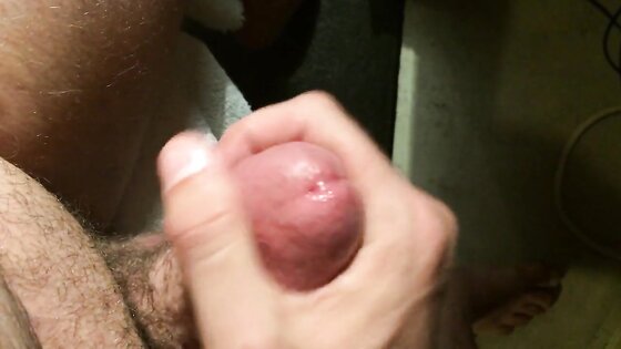 Close up jerk off with spurting cumshot