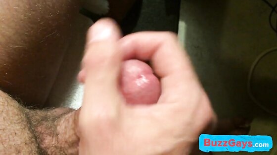 Close up jerk off with spurting cumshot