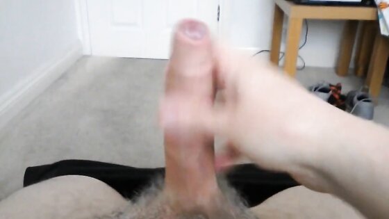 foreskin wank and cum