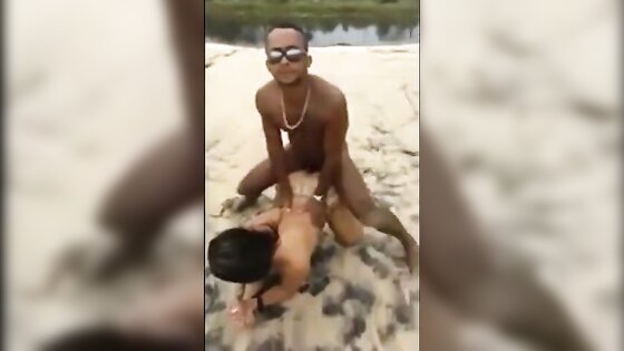 They Take Turns Taking Dick On The Beach