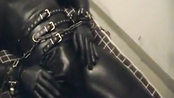 Rubberboy in Bondage for the night