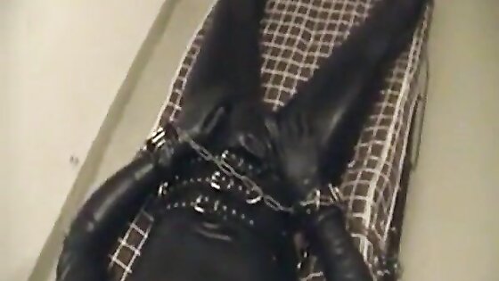 Rubberboy in Bondage for the night