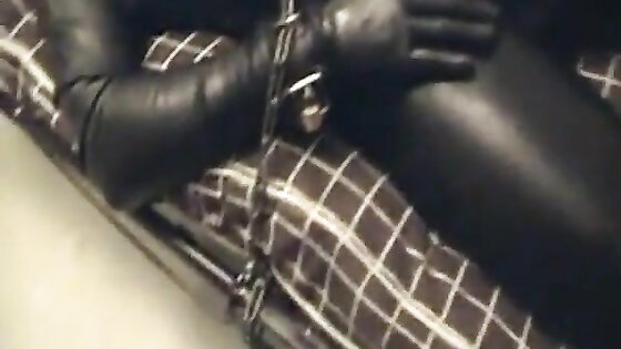 Rubberboy in Bondage for the night