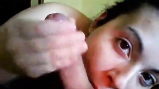 Girl sucking husbands dick