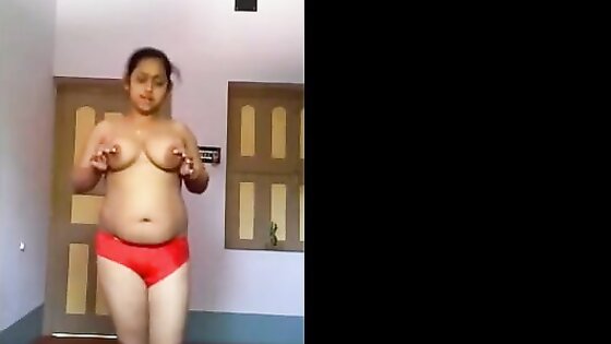 Hot Indian girl in nighty stripping