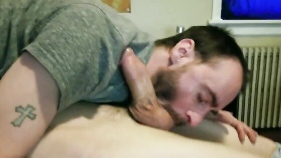 Super Bowl Sucking Twink Boyfriend's Cock