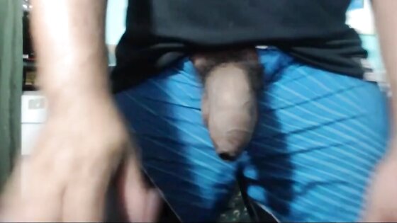 SOFT LATINO UNCUT BIG WET DICK STROKING