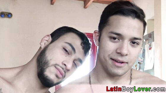 Adorable amateur latin studs hot bareback session