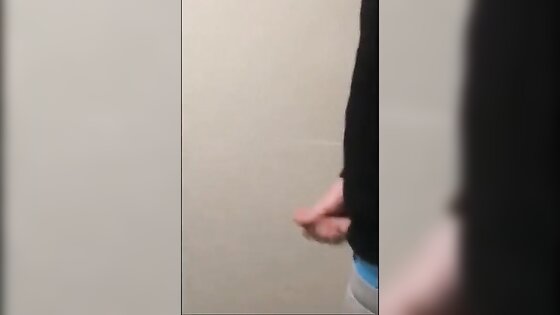 Cute Boy wank in school bathroom and cum in classroom