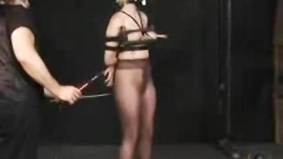 Blonde Slut Enjoys BDSM