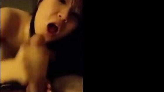 perfect Asian deep deep deepthroat & held down